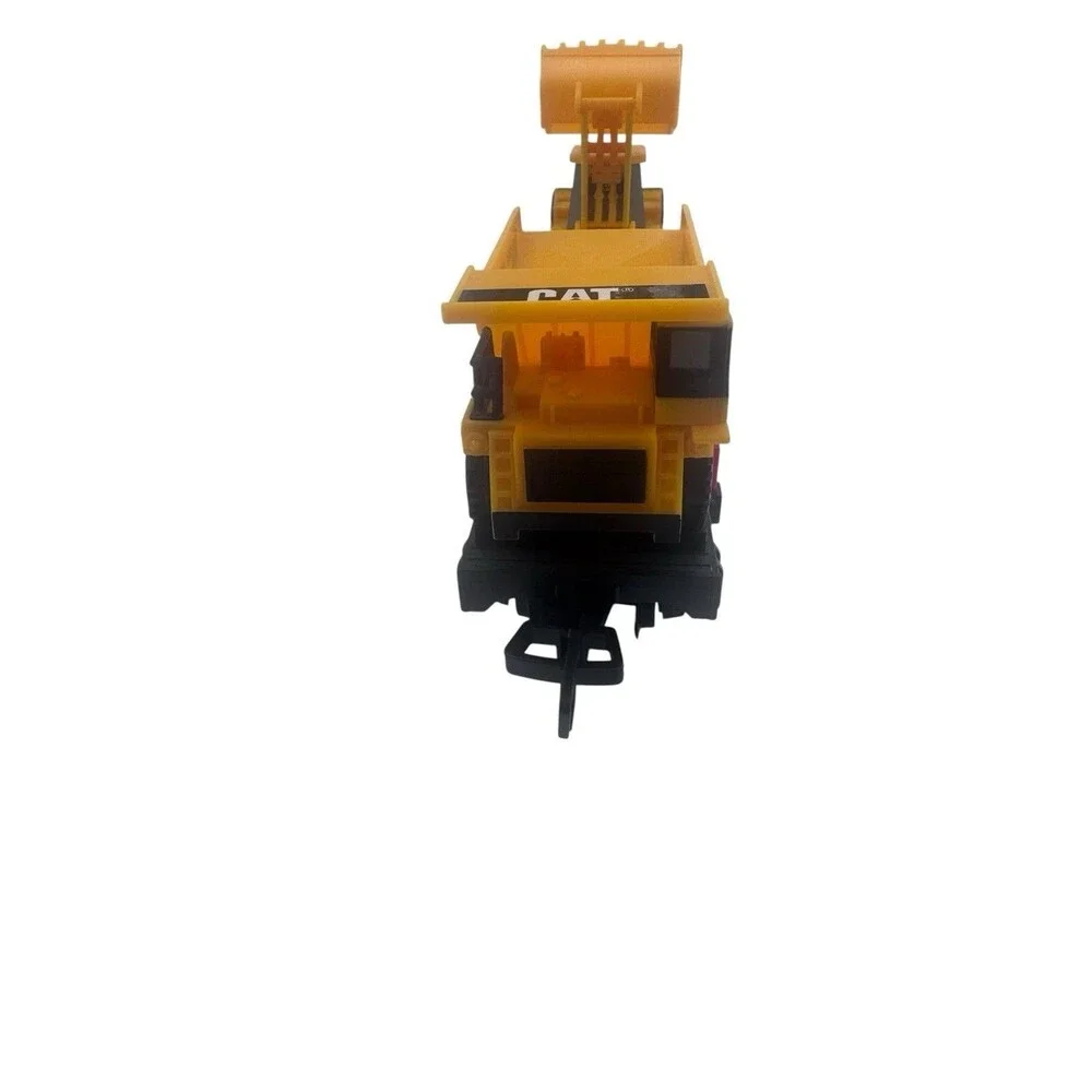 Toy State Train Carrier Dump Truck 2 CAT Caterpillar Dozer Construction Express